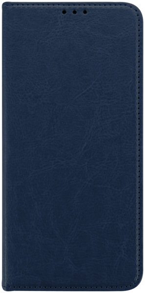 Xiaomi Poco M4 Pro 5G oldalra nyíló flipes bőrtok valódi bőr sötétkék