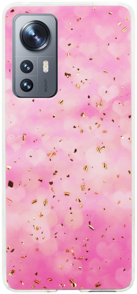 Xiaomi 12X kemény hátlap Gold Glam Pink