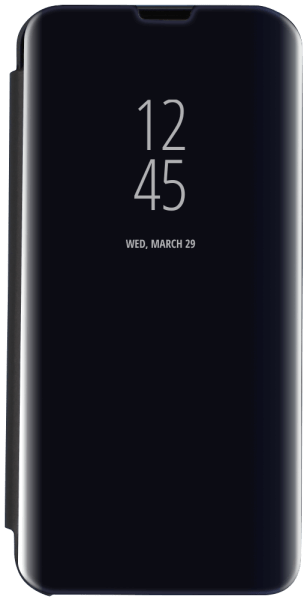 Samsung Galaxy A04s (SM-A047F) oldalra nyíló flipes bőrtok Smart Clear View fekete