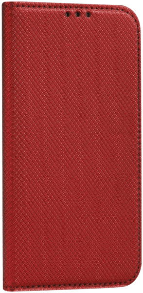 Xiaomi Redmi Note 12 5G oldalra nyíló flipes bőrtok rombusz mintás piros