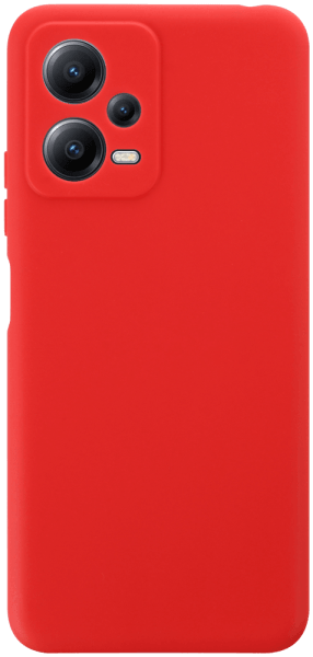 Xiaomi Poco X5 szilikon tok kameravédővel matt piros