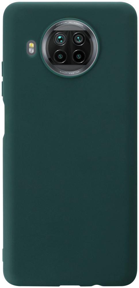 Xiaomi Mi 10T Lite 5G szilikon tok matt sötétzöld