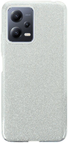 Xiaomi Poco X5 szilikon tok csillogó hátlap ezüst