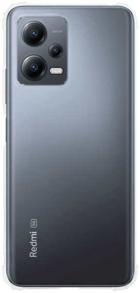 Xiaomi Redmi Note 12 5G szilikon tok közepesen ütésálló légpárnás sarok kameravédővel átlátszó