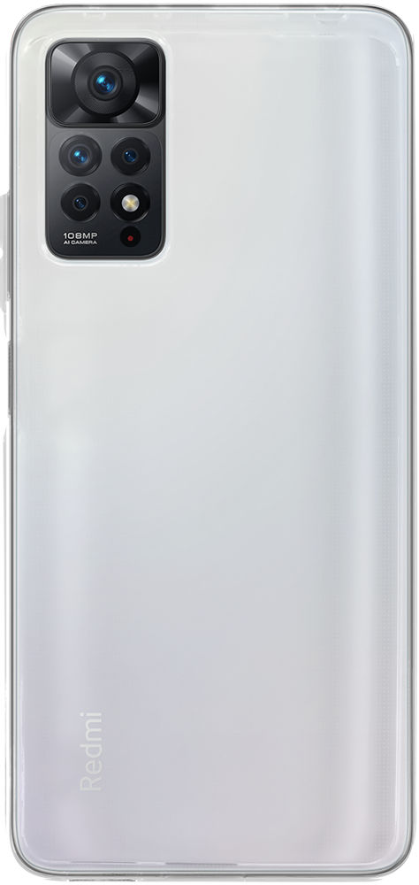 Xiaomi Redmi Note 11 Pro szilikon tok közepesen ütésálló kameravédővel átlátszó