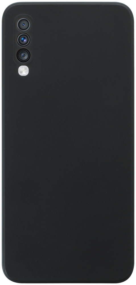 Samsung Galaxy A70s (SM-A707F) szilikon tok kameravédővel matt fekete