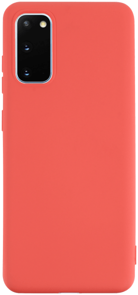 Samsung Galaxy S20 5G (SM-G981F) szilikon tok matt barackszínű