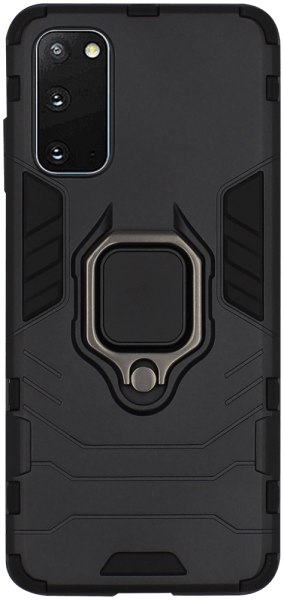 Samsung Galaxy S20 5G (SM-G981F) ütésálló tok légpárnás sarkas, hibrid Ring Armor fekete