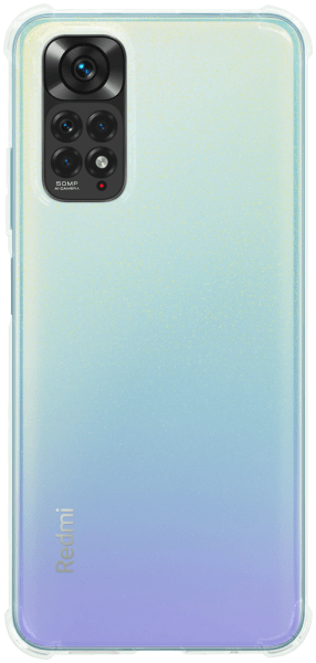 Xiaomi Redmi Note 11 szilikon tok légpárnás sarok kameravédővel átlátszó