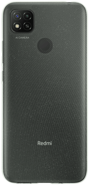 Xiaomi Redmi 9C szilikon tok csillogó átlátszó