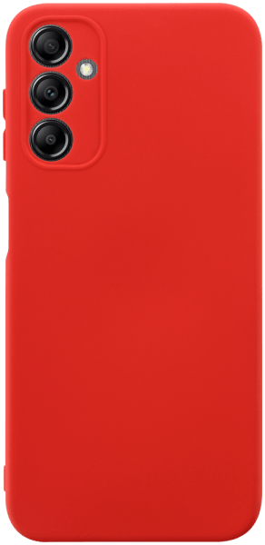 Samsung Galaxy A14 5G (SM-A146P) szilikon tok kameravédővel matt piros