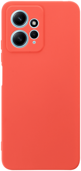 Xiaomi Redmi Note 12 4G szilikon tok kameravédővel matt barackszínű
