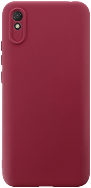 Xiaomi Redmi 9A szilikon tok kameravédővel matt bordó