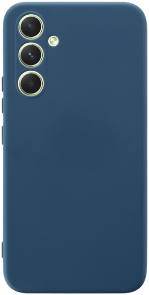 Samsung Galaxy A54 (SM-A546B) szilikon tok kameravédővel matt sötétkék