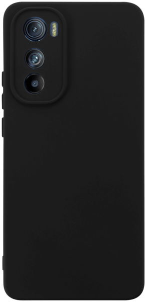 Motorola Edge 30 szilikon tok kameravédővel matt fekete