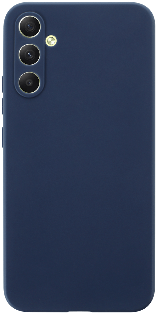 Samsung Galaxy A34 (SM-A346B) szilikon tok kameravédővel matt sötétkék