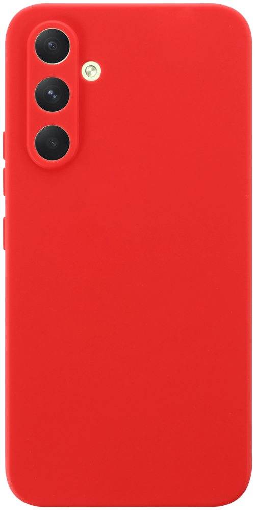 Samsung Galaxy A54 (SM-A546B) szilikon tok kameravédővel matt piros
