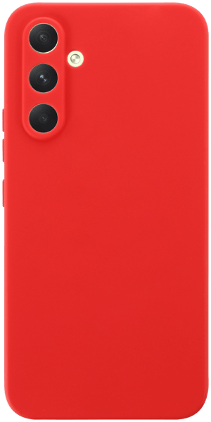 Samsung Galaxy A54 (SM-A546B) szilikon tok kameravédővel matt piros
