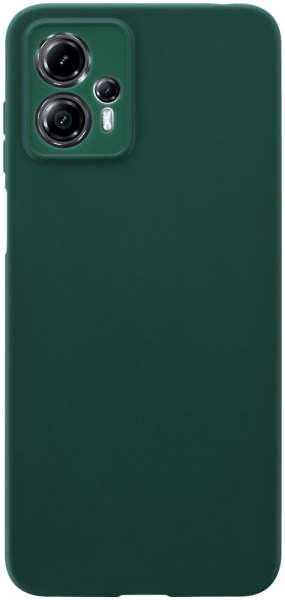 Motorola Moto G13 szilikon tok kameravédővel matt sötétzöld