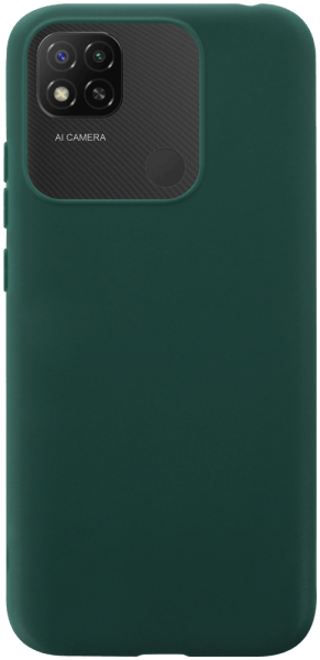Xiaomi Redmi 10A szilikon tok matt sötétzöld