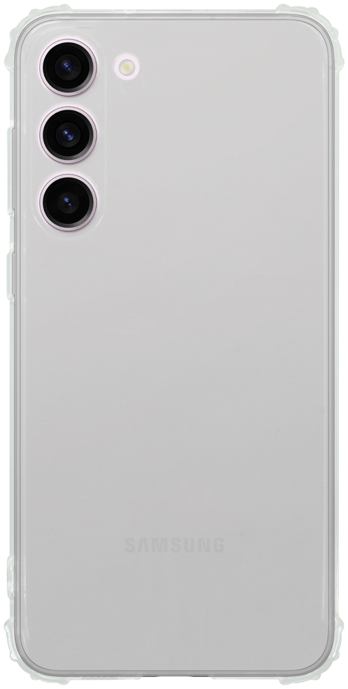 Samsung Galaxy S23 Plus (SM-S916B) szilikon tok közepesen ütésálló légpárnás sarok kameravédővel átlátszó
