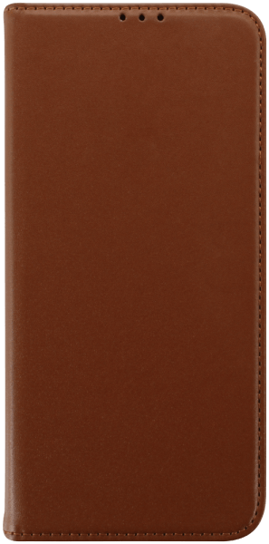 Xiaomi Redmi 12C oldalra nyíló flipes bőrtok valódi bőr barna