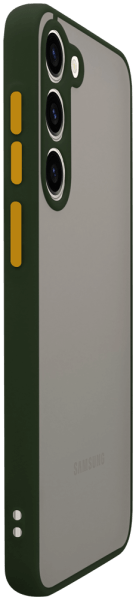 Samsung Galaxy S23 Plus (SM-S916B) kemény hátlap Vennus Button Bumper sötétzöld