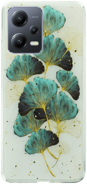 Xiaomi Redmi Note 12 5G kemény hátlap Gold Glam Leaves