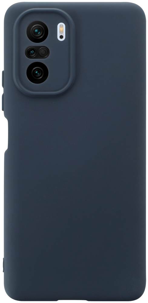 Xiaomi Mi 11i szilikon tok kameravédővel matt sötétkék