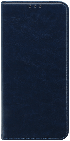 Xiaomi Redmi Note 12 5G oldalra nyíló flipes bőrtok valódi bőr sötétkék