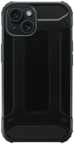 Apple iPhone 15 ütésálló tok légpárnás sarkas, hibrid Forcell Armor fekete