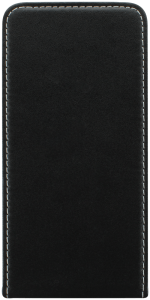 Apple iPhone 15 Pro lenyíló flipes bőrtok fekete