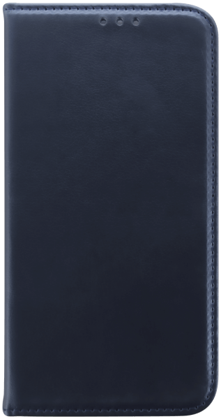 Apple iPhone 15 Pro oldalra nyíló flipes bőrtok asztali tartó funkciós sötétkék