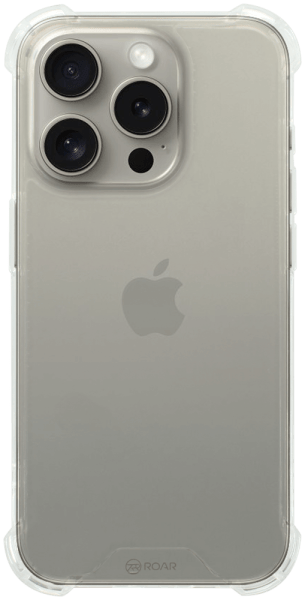 Apple iPhone 15 Pro kemény hátlap gyári ROAR légpárnás sarok átlátszó