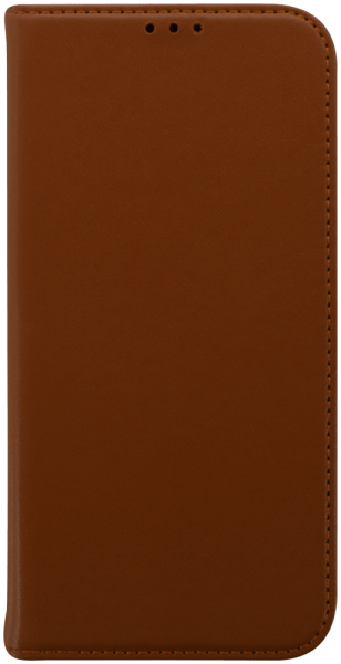 Apple iPhone 15 Plus oldalra nyíló flipes bőrtok valódi bőr barna