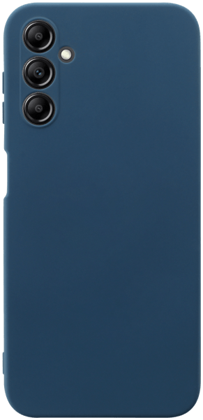 Samsung Galaxy A14 (SM-A145R) szilikon tok kameravédővel matt sötétkék