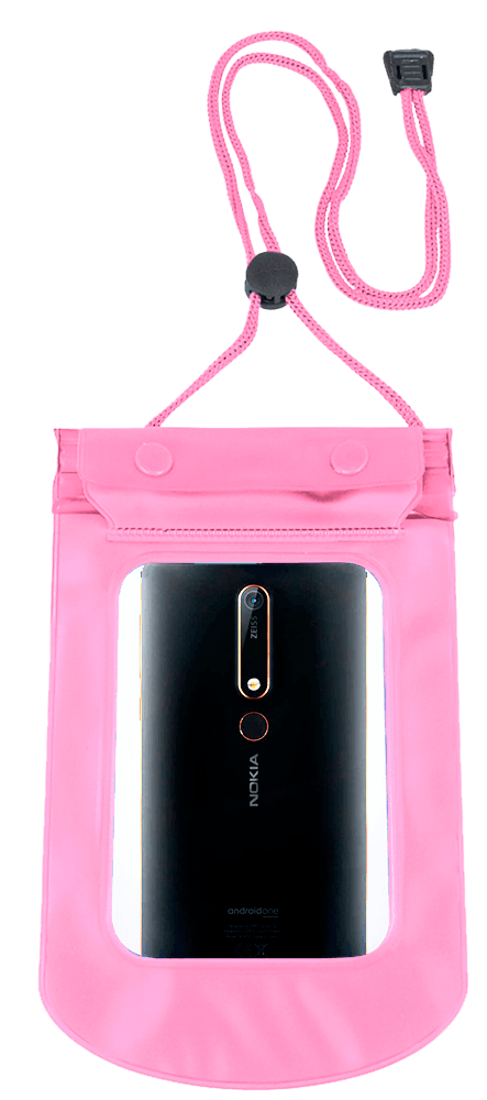 Nokia 8 Dual vízálló tok univerzális rózsaszín
