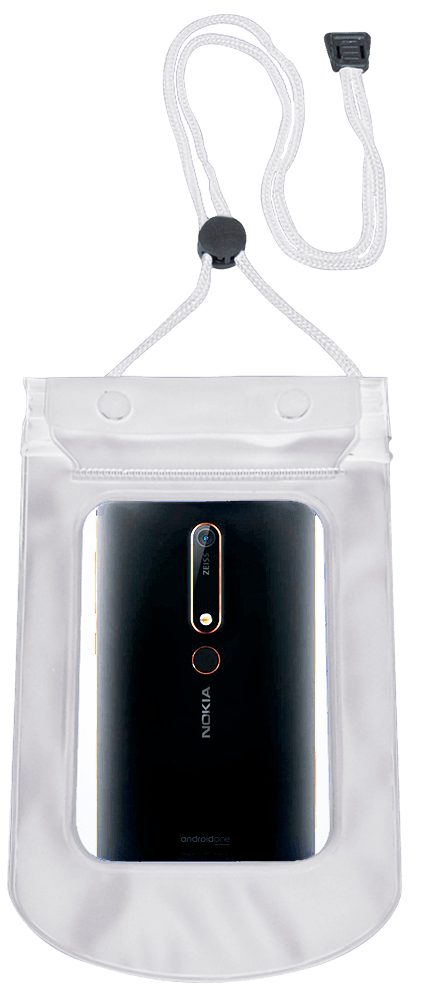 LG Q7 vízálló tok univerzális átlátszó