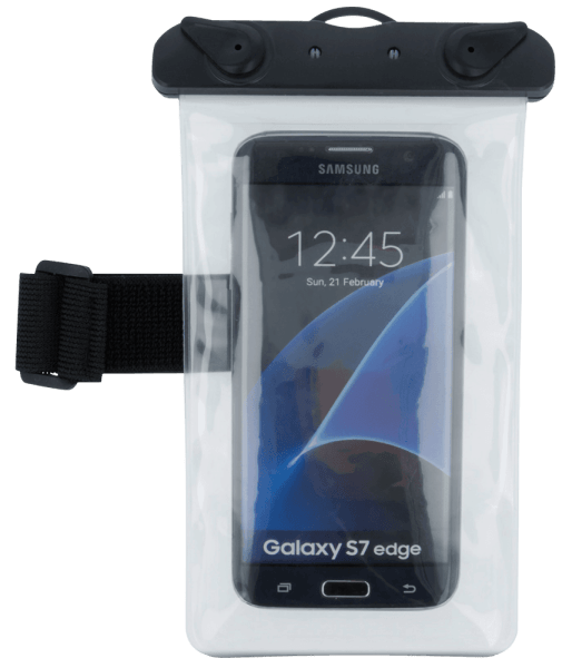 Samsung Galaxy J5 2017 Dual (J530) vízálló tok univerzális, karszalaggal fekete