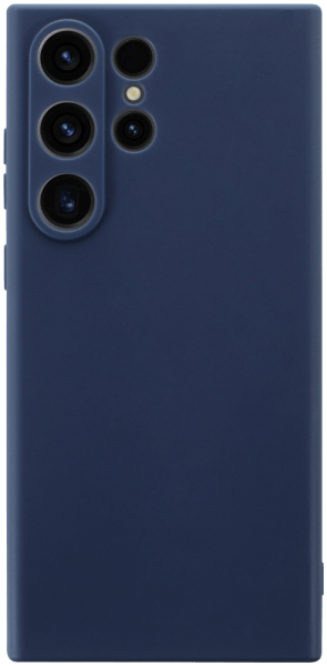 Samsung Galaxy S23 Ultra (SM-S918B) szilikon tok kameravédővel matt sötétkék