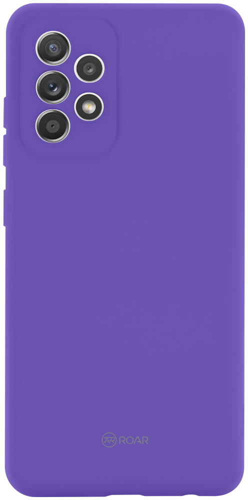 Samsung Galaxy A52 4G (SM-A525F) szilikon tok gyári ROAR kameravédővel lila