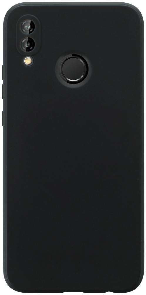Huawei P20 Lite szilikon tok kameravédővel matt fekete