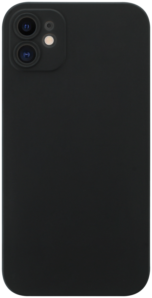 Apple iPhone 11 szilikon tok kameravédővel matt fekete