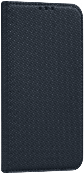 Huawei Y6 2018 oldalra nyíló flipes bőrtok rombusz mintás fekete