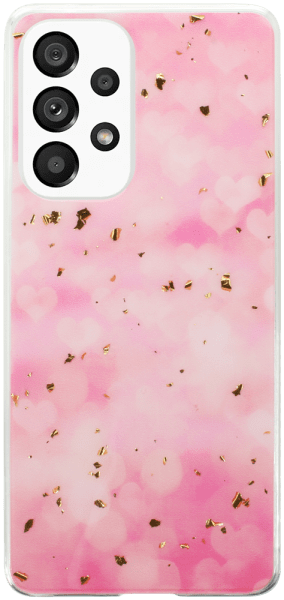 Samsung Galaxy A53 5G (SM-A5360) kemény hátlap Gold Glam Pink