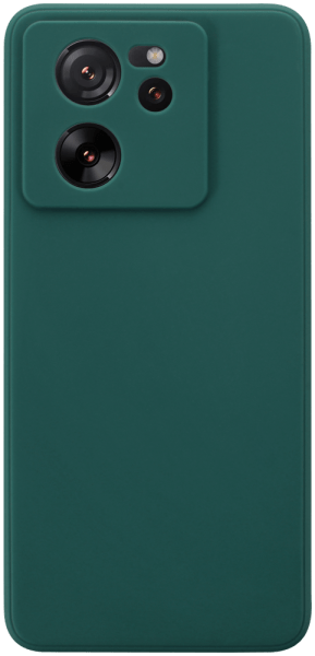 Xiaomi 13T Pro szilikon tok kameravédővel matt sötétzöld