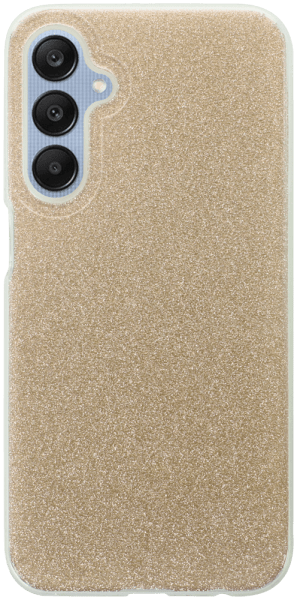 Samsung Galaxy A25 5G (SM-A256B) szilikon tok csillogó hátlap arany