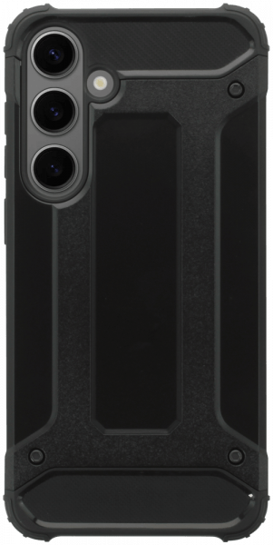 Samsung Galaxy S24 Plus (SM-S926B) ütésálló tok légpárnás sarkas, hibrid Forcell Armor fekete