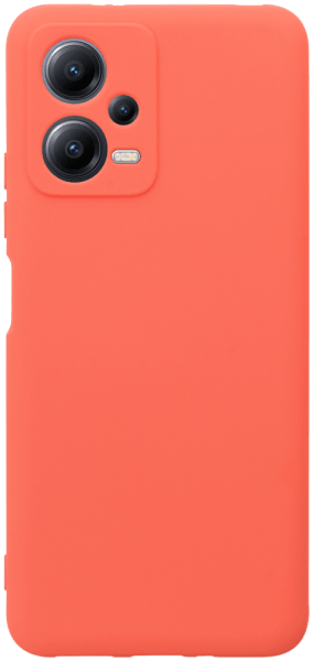 Xiaomi Poco X5 szilikon tok kameravédővel matt barackszínű