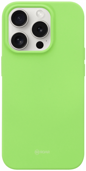 Apple iPhone 15 Pro szilikon tok gyári ROAR világoszöld